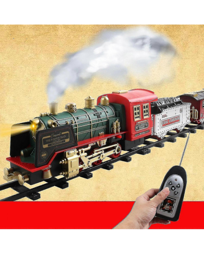 Best Seller Train Toys Set, train électrique rechargeable avec son de lumières à vapeur à distance