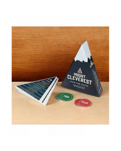 Mount Cleverest True or False Trivia Game - Fun Christmas Card Game for Parties, Travel, and Stocking Stuffer