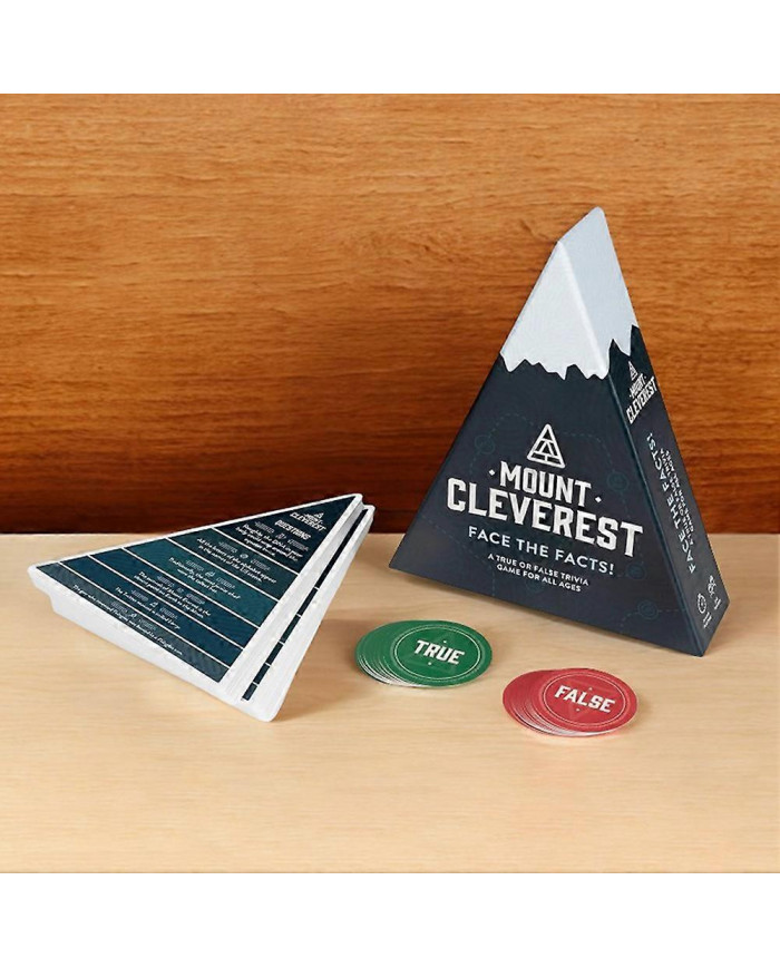 Mount Cleverest True or False Trivia Game - Fun Christmas Card Game for Parties, Travel, and Stocking Stuffer