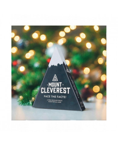 Mount Cleverest True or False Trivia Game - Fun Christmas Card Game for Parties, Travel, and Stocking Stuffer