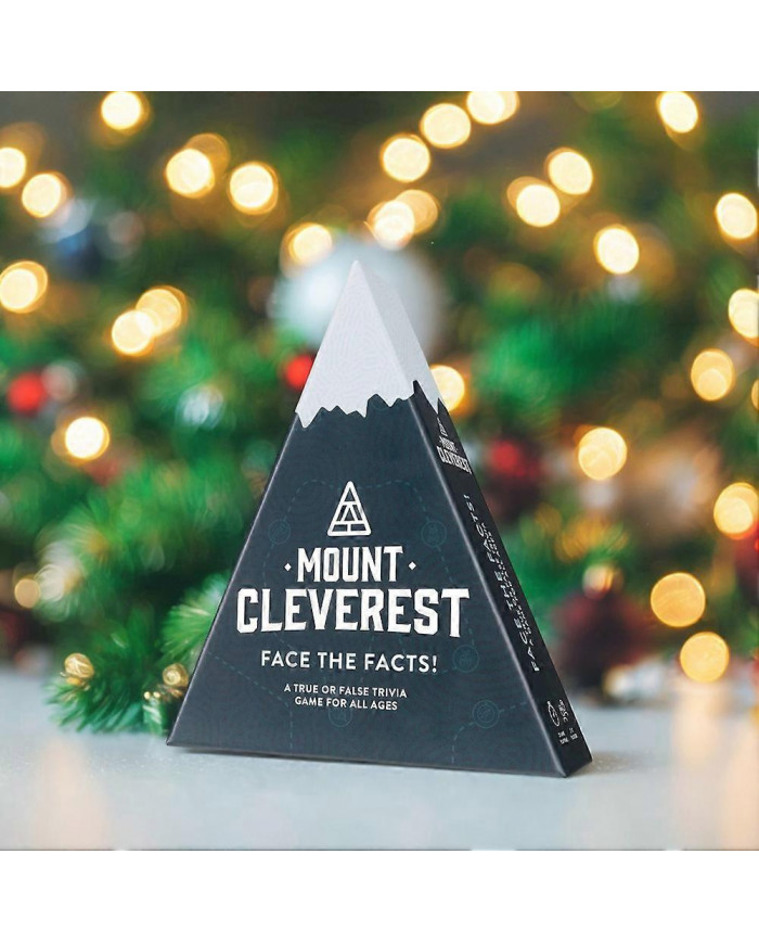 Mount Cleverest True or False Trivia Game - Fun Christmas Card Game for Parties, Travel, and Stocking Stuffer