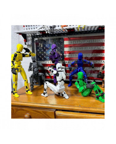 Figurine articulée T13, figurine articulée Titan 13 avec 4 types d’armes et 3 types de mains, figurine articulée [...]