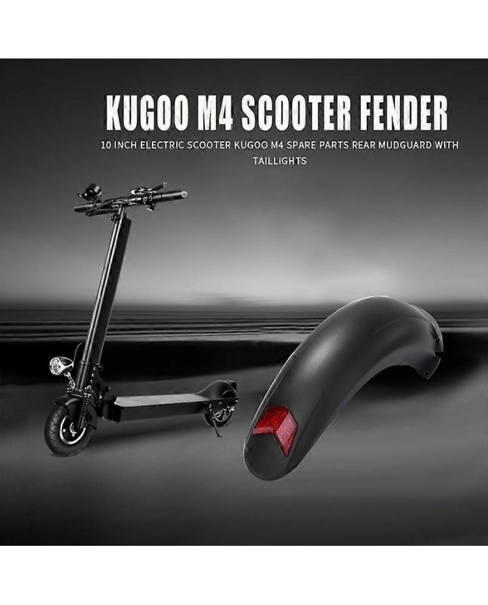 Protection de garde-boue arrière de scooter électrique de 10 pouces avec feu arrière pour Kugoo M4