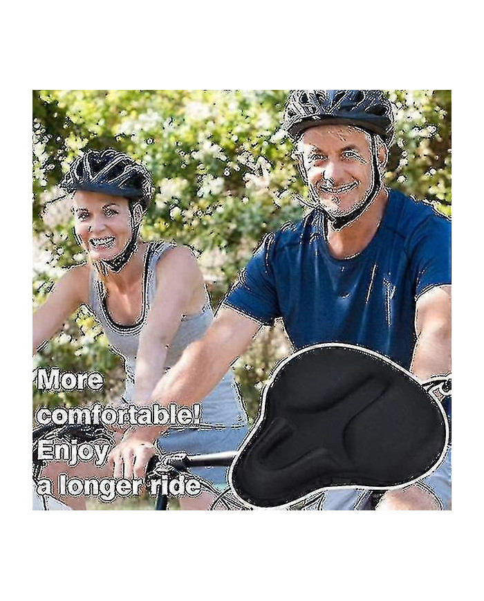 Housse de siège de vélo d’exercice confortable Grand large souple rembourré Selle de vélo Ajustement de coussin [...]