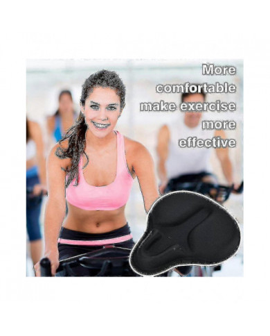 Housse de siège de vélo d’exercice confortable Grand large souple rembourré Selle de vélo Ajustement de coussin [...]