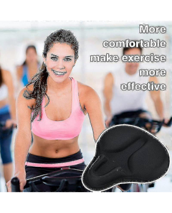 Housse de siège de vélo d’exercice confortable Grand large souple rembourré Selle de vélo Ajustement de coussin [...]