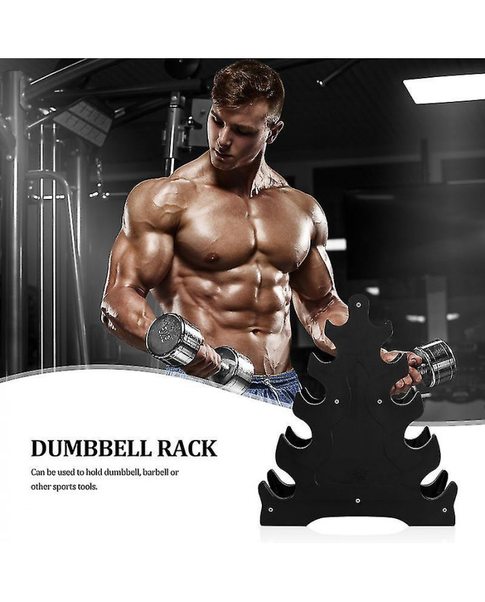 Dumbbell Storage Rack Tree Leaf Design Dumbbell Holder 5-tier Weight Lifting Dumbbell Storage Stand