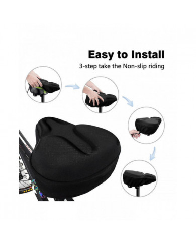 Coussin de siège de vélo - Housse de selle de vélo pour siège de vélo et vélo d’exercice, pour, cruiser, stationnaire B