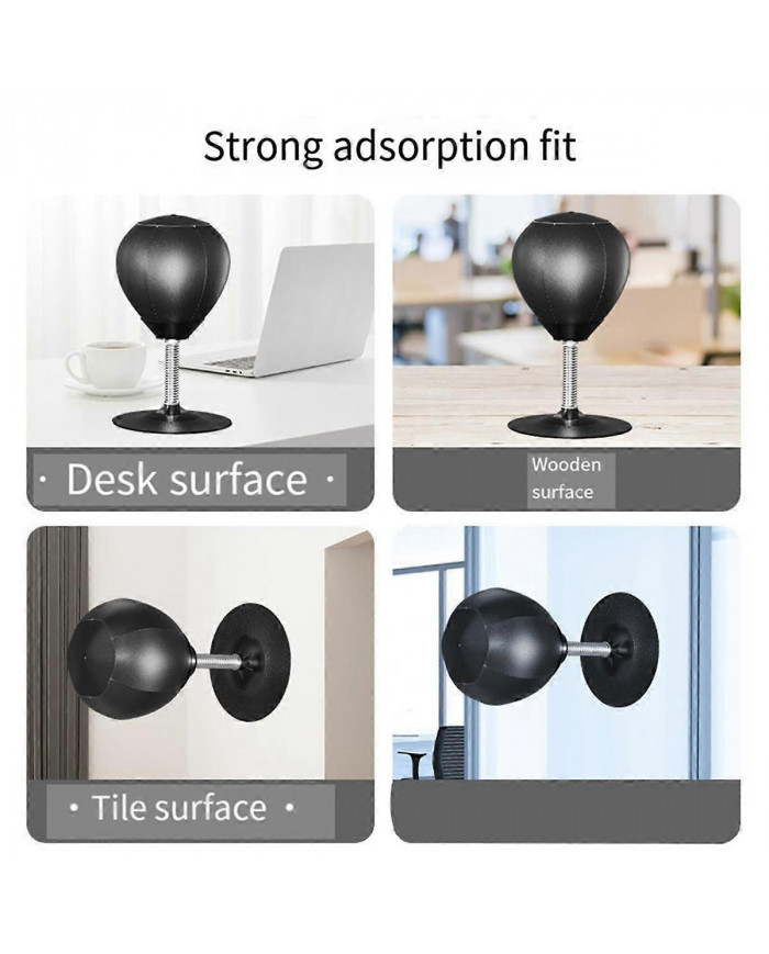 Desktop Boxing Punching Bag Stress Relief Speed Training Punching Bag Muay Tai Exercise Suction Tab