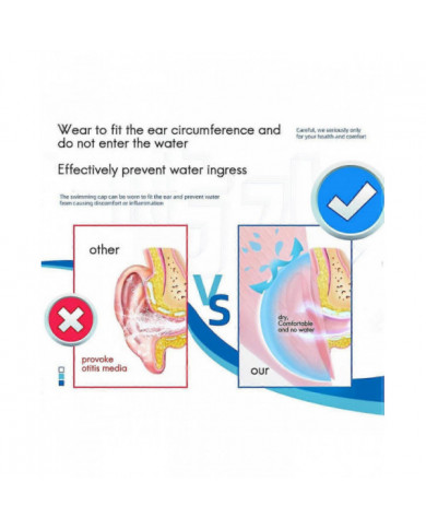 Unisex Kids Swimming Cap 3d Ear Protection Silicone Swimming Cap Waterproof Durable Swim Cap For Ki