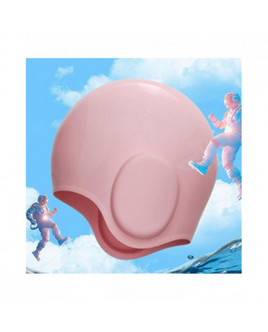 Unisex Kids Swimming Cap 3d Ear Protection Silicone Swimming Cap Waterproof Durable Swim Cap For Ki