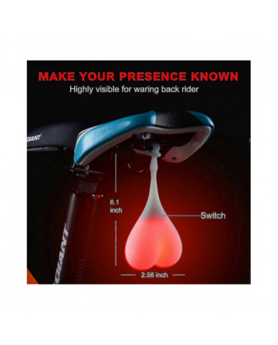 Bike Light, Tail Ball Silicone Cyclisme Night Safety Warning Lights