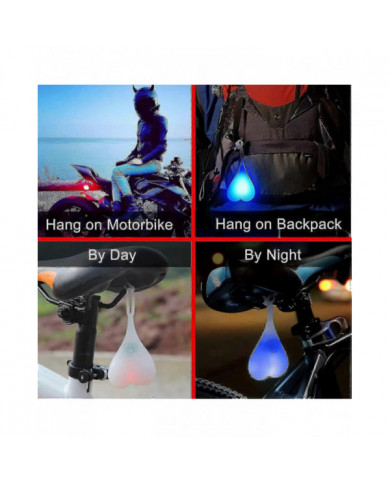 Bike Light, Tail Ball Silicone Cyclisme Night Safety Warning Lights