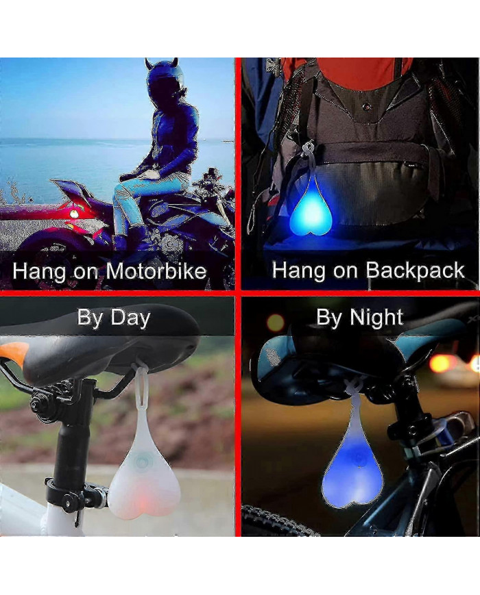 Bike Light, Tail Ball Silicone Cyclisme Night Safety Warning Lights