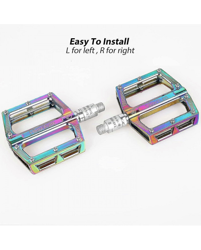 Bike Pedal Adapter - Chrome Molybdenum Steel, 9/16" To 1/2" Bicycle Pedals (pair)