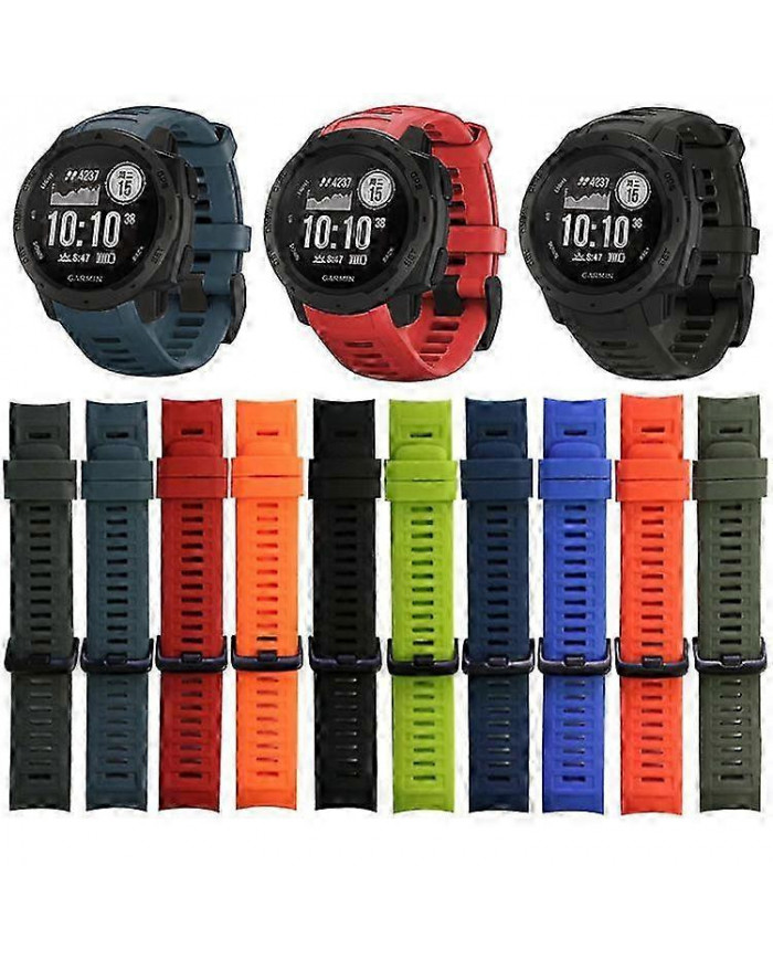 Watch Strap for Garmin Instinct Band Silicone Replace Band Wristband 22mm