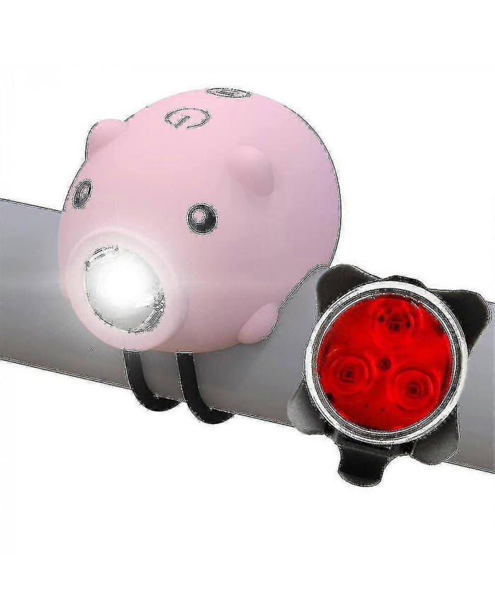 Lumières de vélo et feux arrière avec fonction de klaxon, vélo rechargeable usb