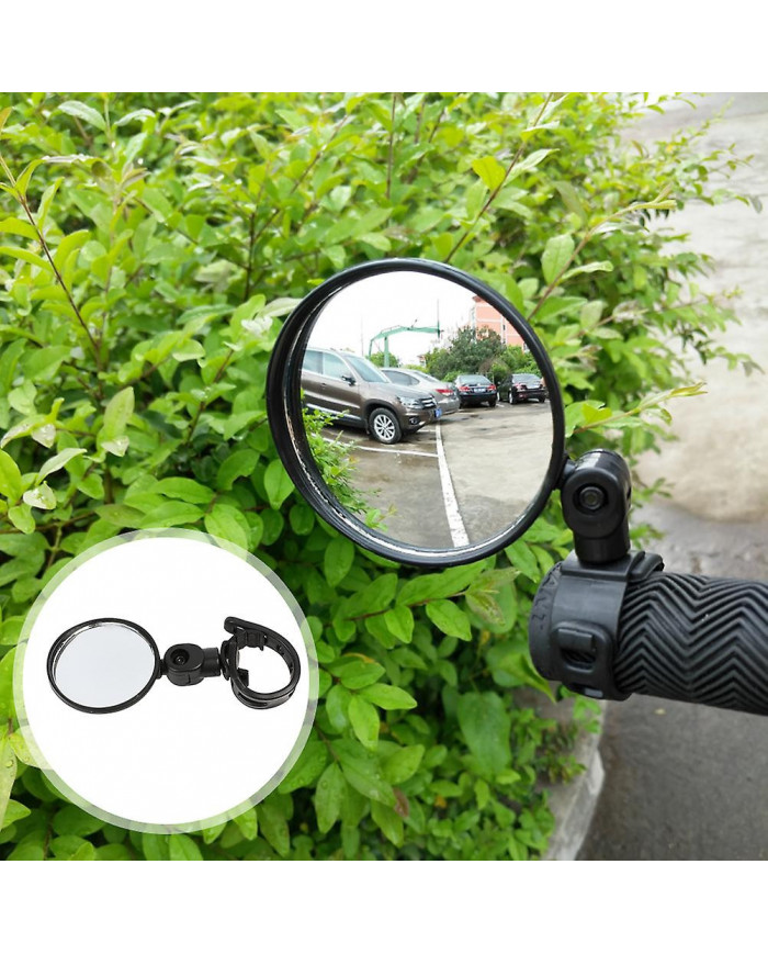 2Pcs Motorcycle Mirrors Rotatable Rearview Mirrors Adjustable Bike Rearview Mirrors