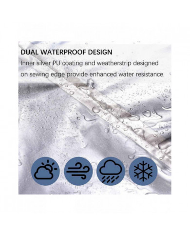 Mise à niveau Heavy Duty 420d Oxford Round Garden Rattan Furniture Cover Waterproof Indoor Outdoor Circular Table [...]