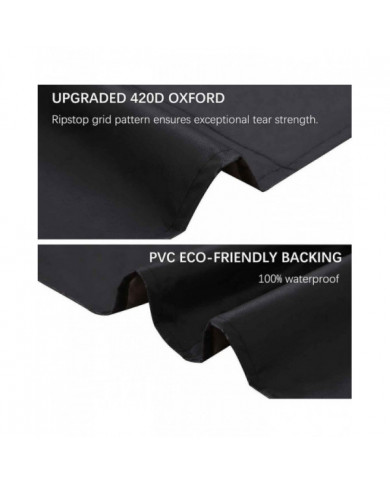 Mise à niveau Heavy Duty 420d Oxford Round Garden Rattan Furniture Cover Waterproof Indoor Outdoor Circular Table [...]