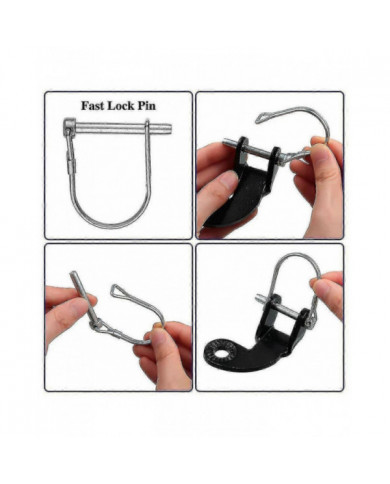 2 pièces d’accouplement pour qeridoo remorque de vélo attelage de remorque d’attelage de pièce d’accouplement