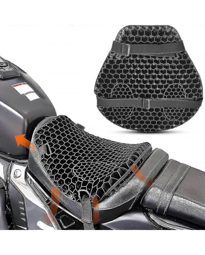 Coussin de siège de moto Gel Absorption des chocs 3d Honeycomb Mesh Respirant Tapis de siège de moto Séchage [...]