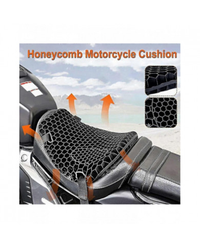 Coussin de siège de moto Gel Absorption des chocs 3d Honeycomb Mesh Respirant Tapis de siège de moto Séchage [...]