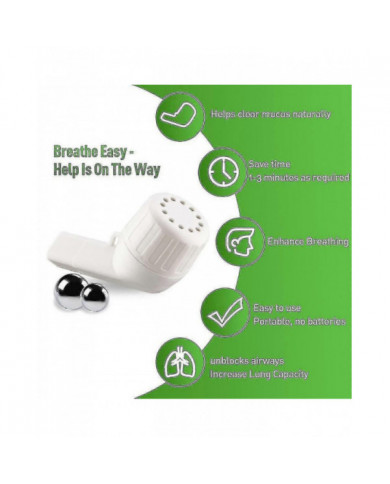 Exerciseur pulmonaire et éliminateur de mucus - Mucus naturellement clair avec l’appareil d’exercice respiratoire, [...]