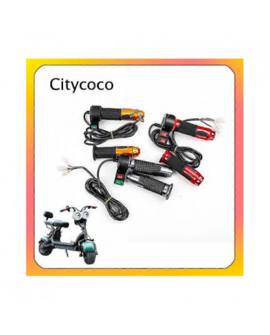 Pour les accessoires de scooter électrique Citycoco 12v-72v universel trois vitesses guidon klaxon poignée poignée [...]