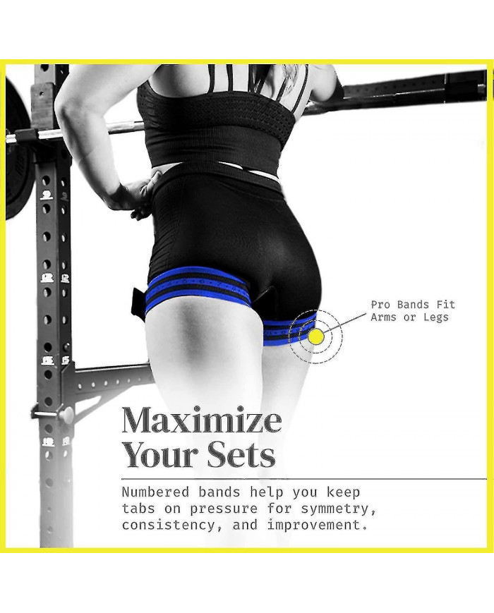 Bandes d’entraînement d’occlusion, bandes de restriction du flux sanguin pour les bras, les jambes ou les [...]