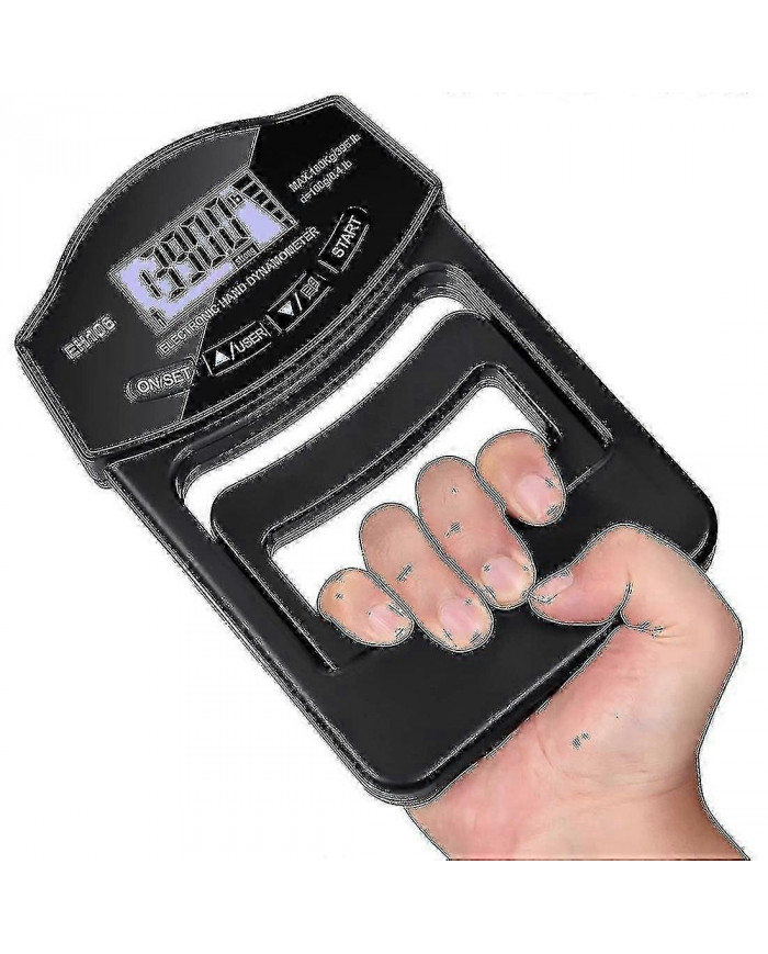 Caraele Grip Strength Tester, 396lbs / 180kg Digital Hand Dynamometer Grip Strength Meter Usb Lcd Screen Hand