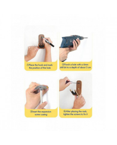 Guitare Skateboard Wall Hanger Unique Design Bent Wood Guitar Hanger Wall Mount Guitar Holder Acoust (xiatian)