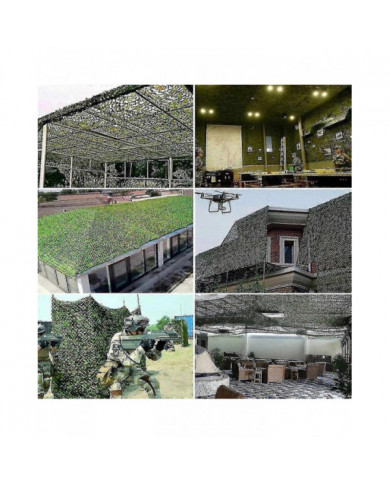 Noël3x5m 3x8m 3x10m 4x5m Filet Camouflage Renforcé Piscine Pavillon de Plage Jardin Parasol Camouflage Toile Net 7 [...]