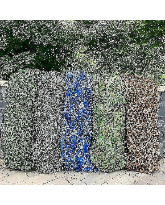Noël3x5m 3x8m 3x10m 4x5m Filet Camouflage Renforcé Piscine Pavillon de Plage Jardin Parasol Camouflage Toile Net 7 [...]
