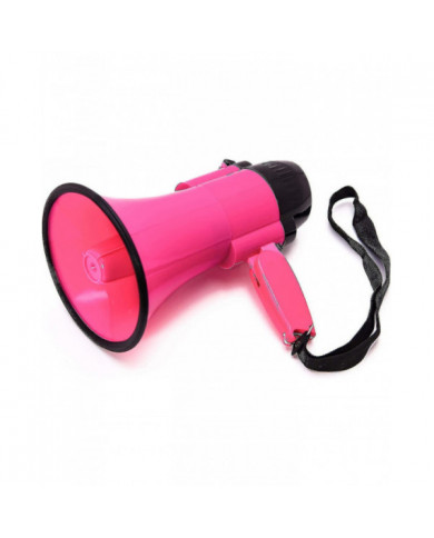 Mégaphone portable Bullhorn (30 watts) - Musique intégrée, volume réglable et sangle confortable