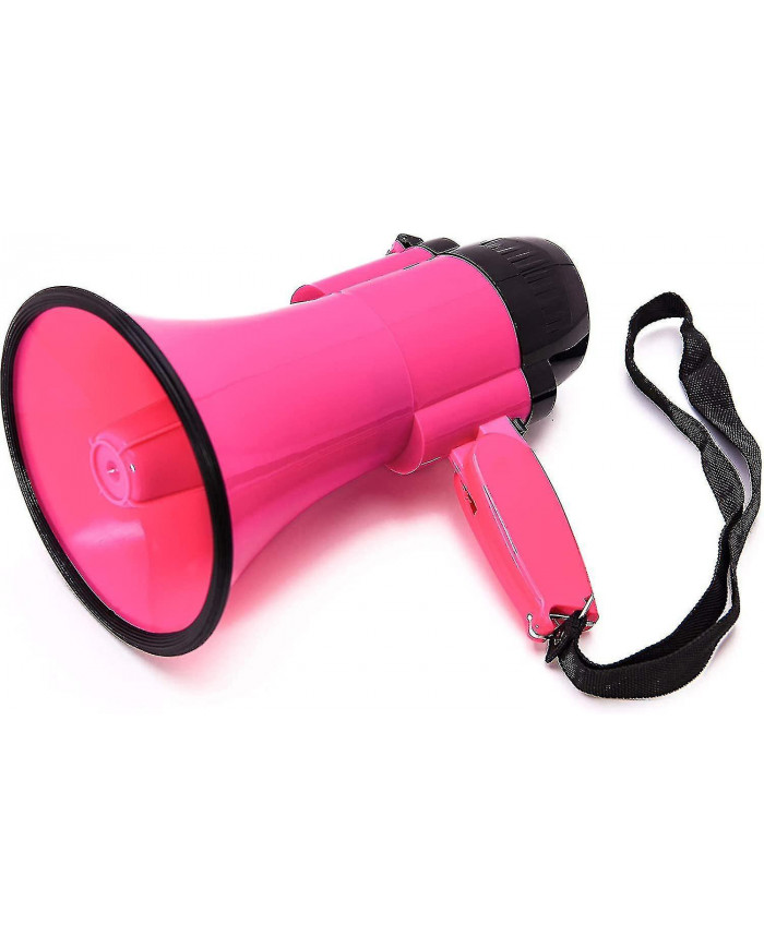 Mégaphone portable Bullhorn (30 watts) - Musique intégrée, volume réglable et sangle confortable