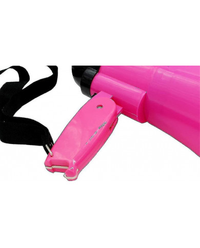 Mégaphone portable Bullhorn (30 watts) - Musique intégrée, volume réglable et sangle confortable
