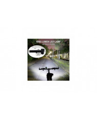 Lumières de vélo, lumière de vélo 6000 Lumens 5 LED, lumière avant de vélo de montagne étanche avec rechargeable