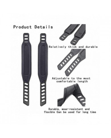 8pcs Exercise Bike Pédales Sangles, Sangles de Pédale Réglables Pédale Pied Spinning Exercice Vélo Accueil Ou
