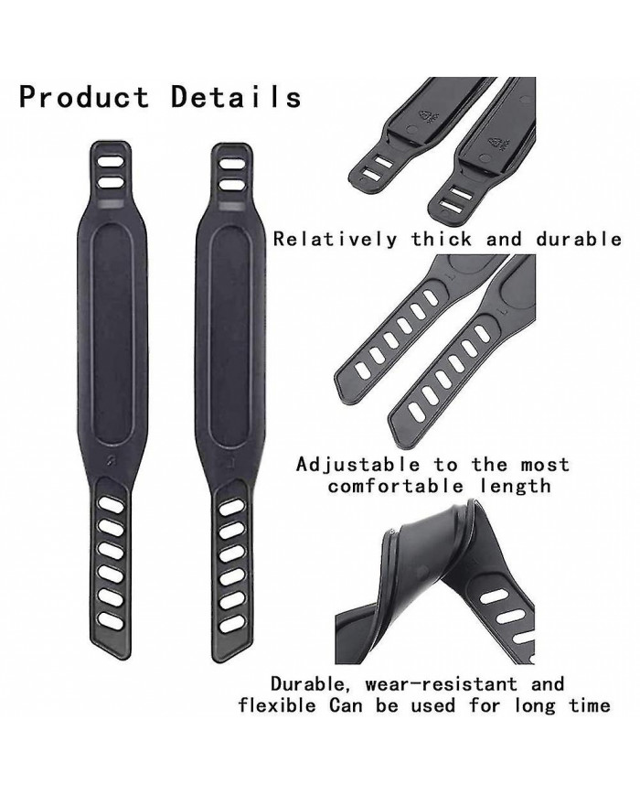 8pcs Exercise Bike Pédales Sangles, Sangles de Pédale Réglables Pédale Pied Spinning Exercice Vélo Accueil Ou