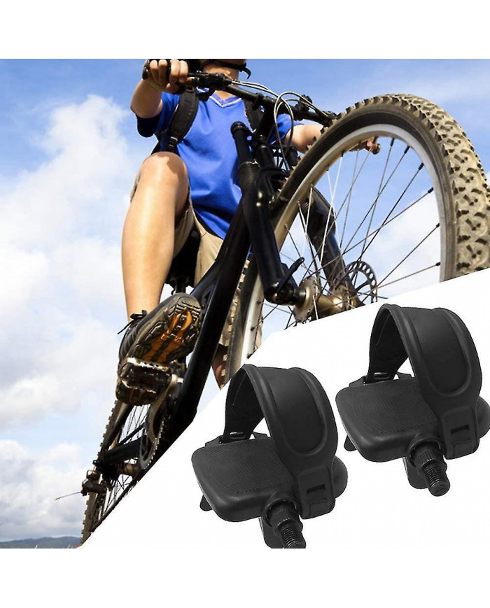 8pcs Exercise Bike Pédales Sangles, Sangles de Pédale Réglables Pédale Pied Spinning Exercice Vélo Accueil Ou