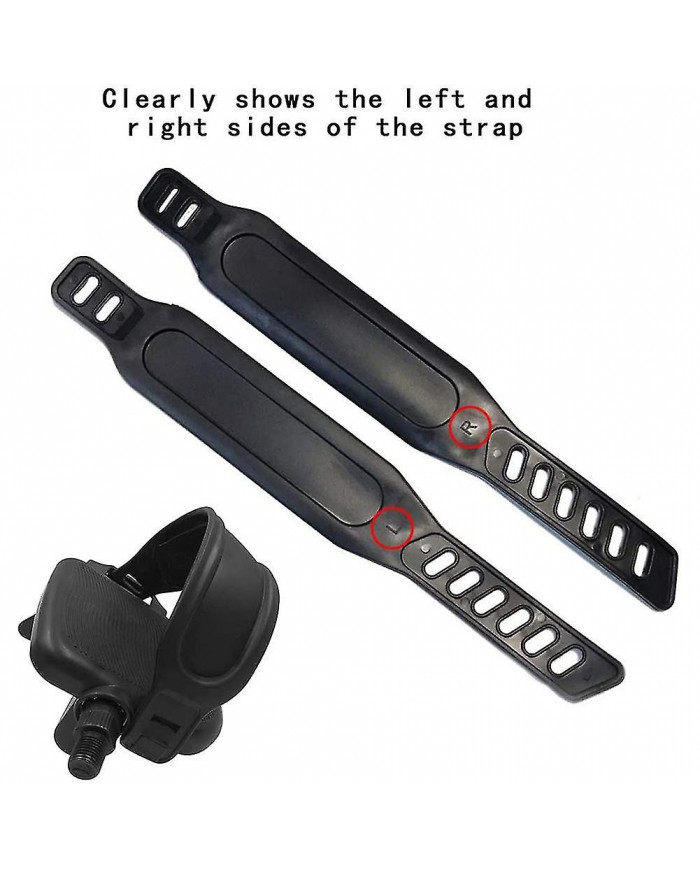 8pcs Exercise Bike Pédales Sangles, Sangles de Pédale Réglables Pédale Pied Spinning Exercice Vélo Accueil Ou