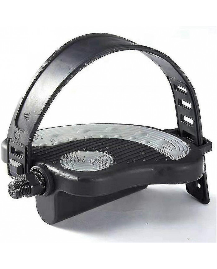 Pédales de vélo d’exercice avec sangles pour vélo de spin et vélo d’exercice stationnaire intérieur, 1/2 pouce