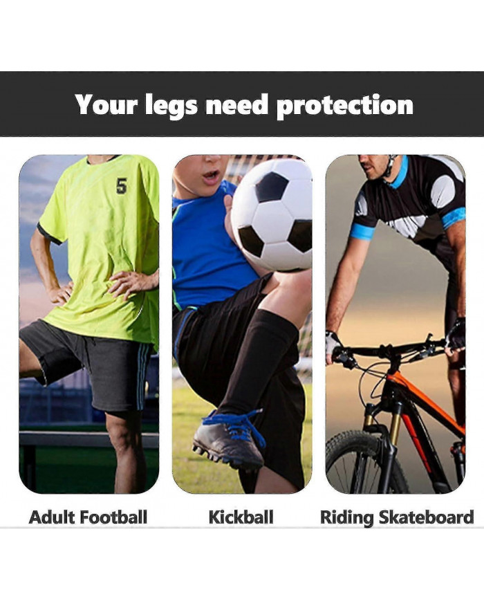 2 paires de protège-tibias Mini Pro Football, mini protège-tibias de football ensemble, unisexe anti-dérapant [...]