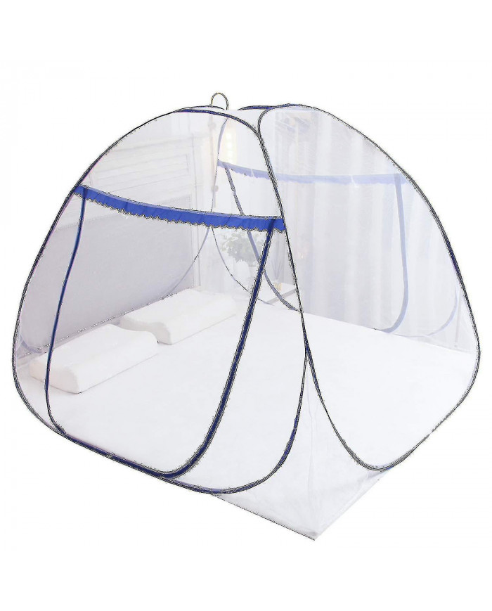 Moustiquaire pop-up pour lit double, grande tente portable voyage double porte zipper moustiquaire, installation [...]