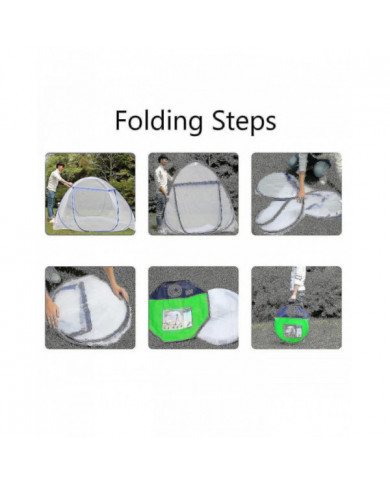 Moustiquaire pop-up pour lit double, grande tente portable voyage double porte zipper moustiquaire, installation [...]