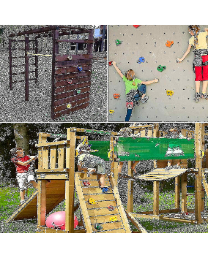 20 pièces Stones Climbing Grips Tient Des prises d’escalade texturées