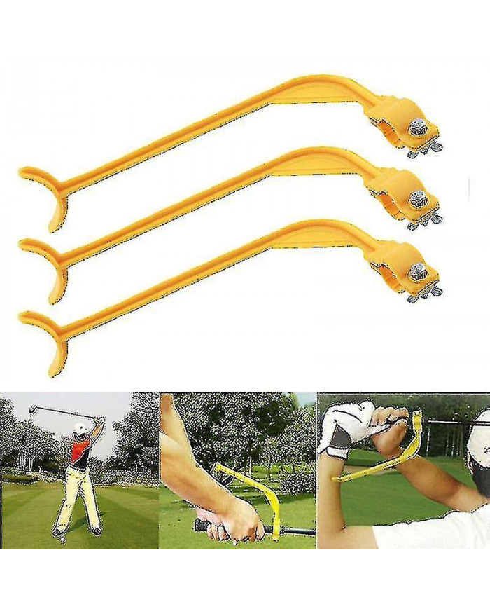 3pcs Golf Swing Trainer Practice Guide Golf Gesture Correct Wrist Training Aids