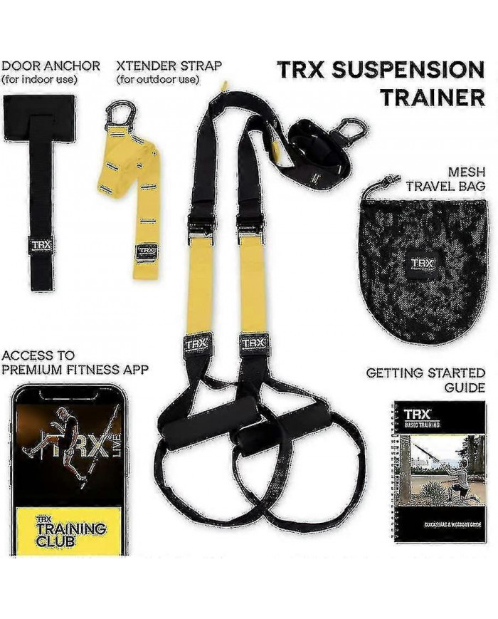 Entraîneur de suspension tout-en-un Trx - Système de gymnastique à domicile pour les amateurs de gymnastique [...]