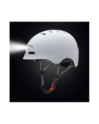 Casque de vélo de Noël Casque de moto avec lumière d’avertissement éclairée pour enfants adultes